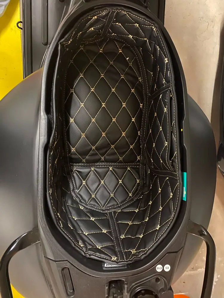 Кожаный задний багажник KODASKIN протектор груза коврик для сиденья мотоцикла Vespa