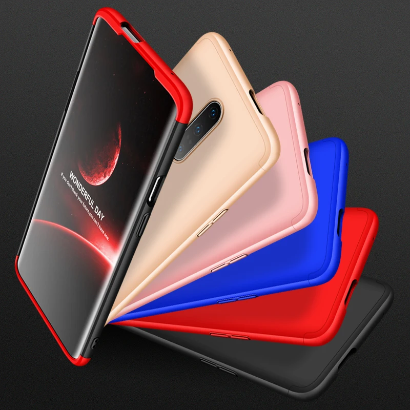 360 градусов чехол для Oneplus One Plus 7 Pro 5G 6 6T 5 5T чехол 3 в 1 Жесткий PC защитный матовый чехол