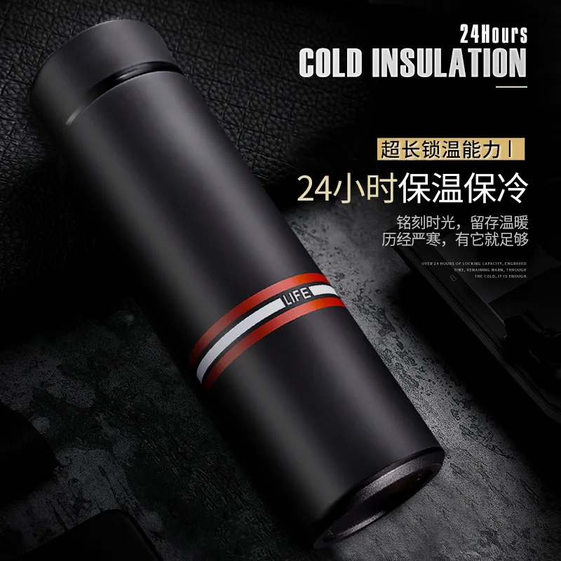 

L01 Special Offer Double Layer Stainless Steel Vacuum Flask Men's Women's Outdoor Portable Dull Polish 304 Glass Gift