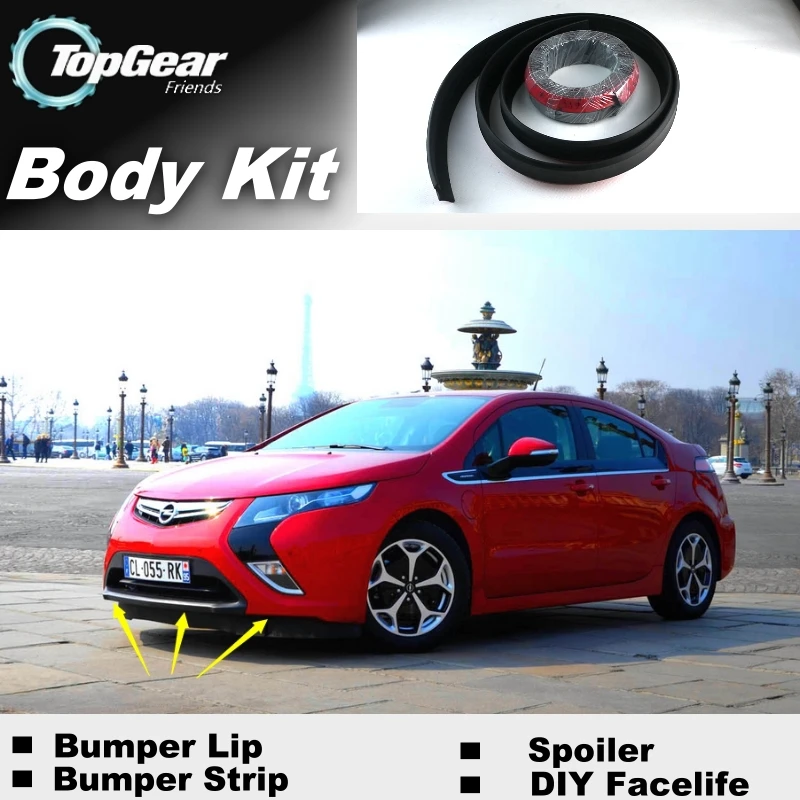 Бампер губы для Opel Ampera Volt 2011 ~ 2019/верхняя Шестерня магазин спойлера тюнинга