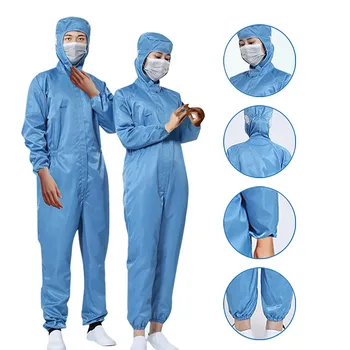 

In stock Disposable Protection Gown Dust Spray Suit Siamese Non-woven Dust-proof Anti Splash Clothing Safely Protection Clothes