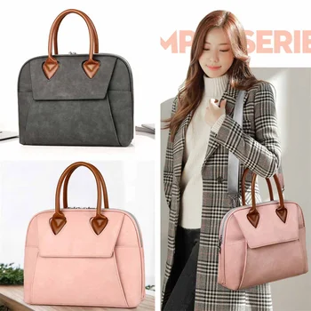 

New Women Leather Handbags Ladies Briefcase Computer Bag File Package Female Shoulder Messenger Bag 15.6 inch Laptop Briefcases