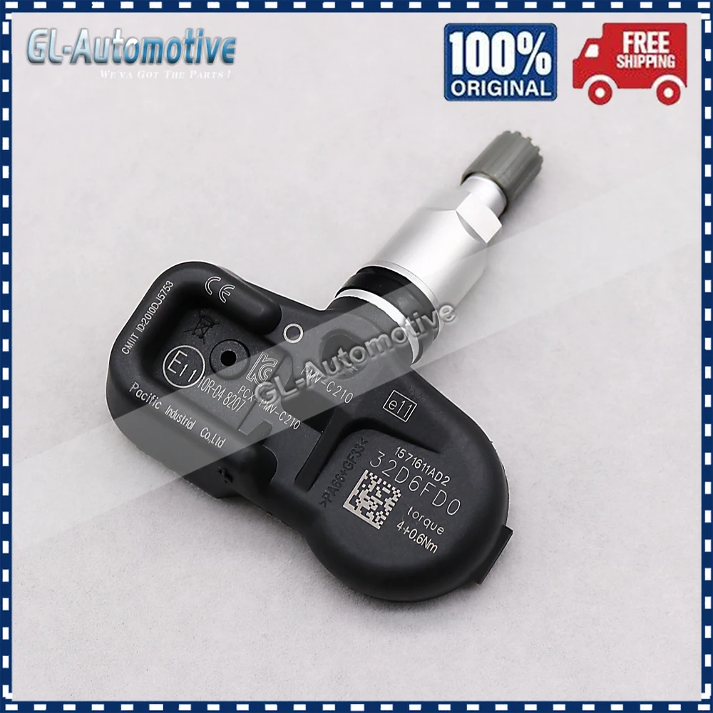 Набор (4) датчиков давления в шинах TPMS 42607-42021 для Lexus CT ES GX LC Toyota Camry 28103CA010 28103CA101 433