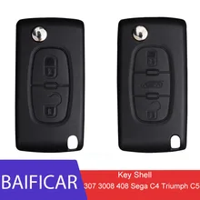 Baificar ключ оболочки две кнопки и три кнопки для peugeot 307 3008 308 408 Citroen sega C4 Triumph C5