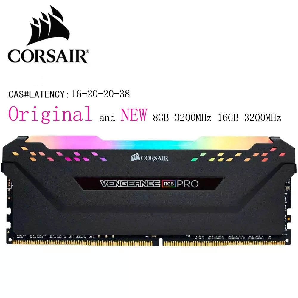 Corsair Vengeance Samsung Chips RGB Pro 8 Гб DDR4 RAMS 3600 C18 AMD оптимизированная память-черный |
