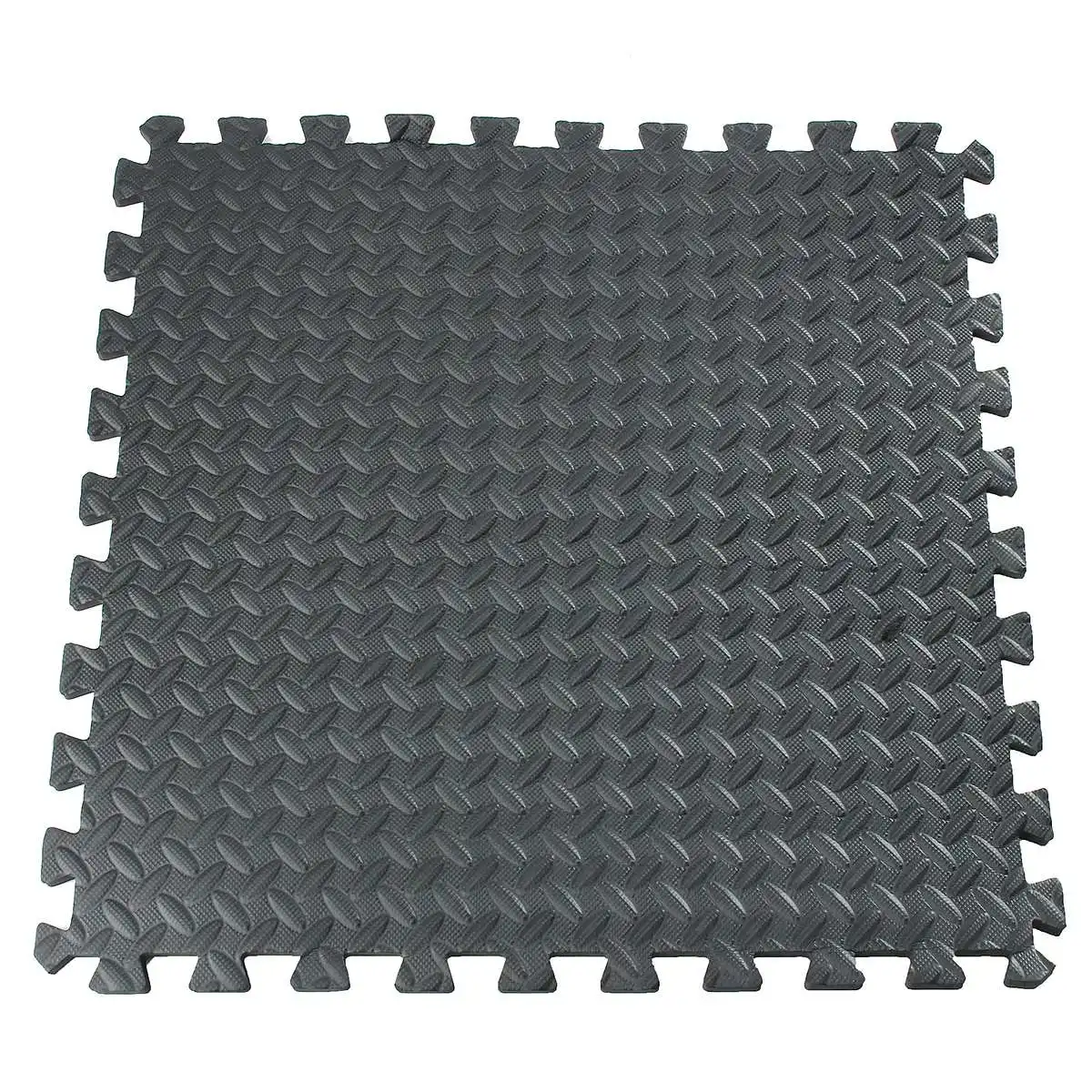 Высокая плотность EVA пены пол блокировка плитка коврик прочный показать пол тренажерный зал упражнения игровая комната Йога коврик черный 61x61 см
