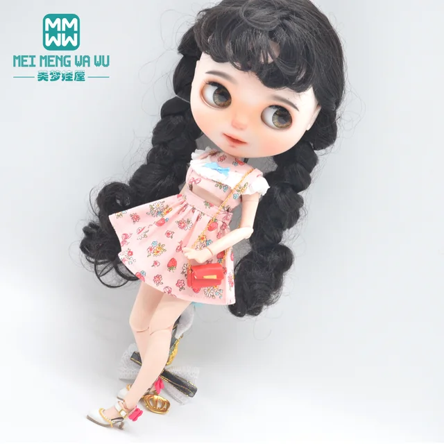 28-30cm Blyth Azone OB23 OB24 doll accessories Fashion backpacks, Shoulder bag Black, red, rose red, pink, white 5