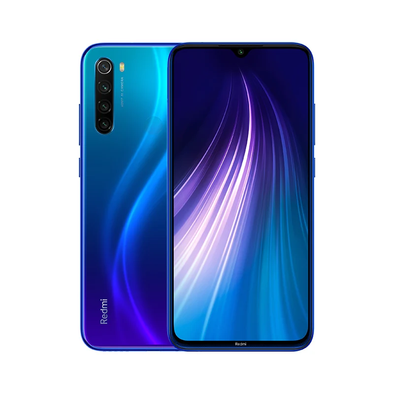 Xiaomi Redmi Note 8 с глобальной версией, 4 ГБ, 64 ГБ, 48 МП, четырехъядерный процессор Snapdragon 665, FHD экран 6,3 дюйма, 4000 мА/ч, 18 Вт, UFS, 4K видео - Цвет: Neptune Blue