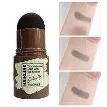 Polvo de sombra de línea de pelo, 3 colores, impermeable y duradero, polvo de recorte, maquillaje corrector de pelo, cubierta Natural
