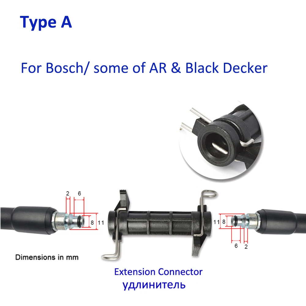 Удлинительный соединитель для шланга, трубопровода, для Bosche AR, Black Decker, патриот, Dawoo