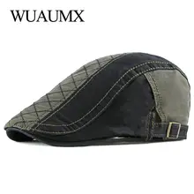 Wuaumx весенне Летние головные уборы для мужчин модная плоская