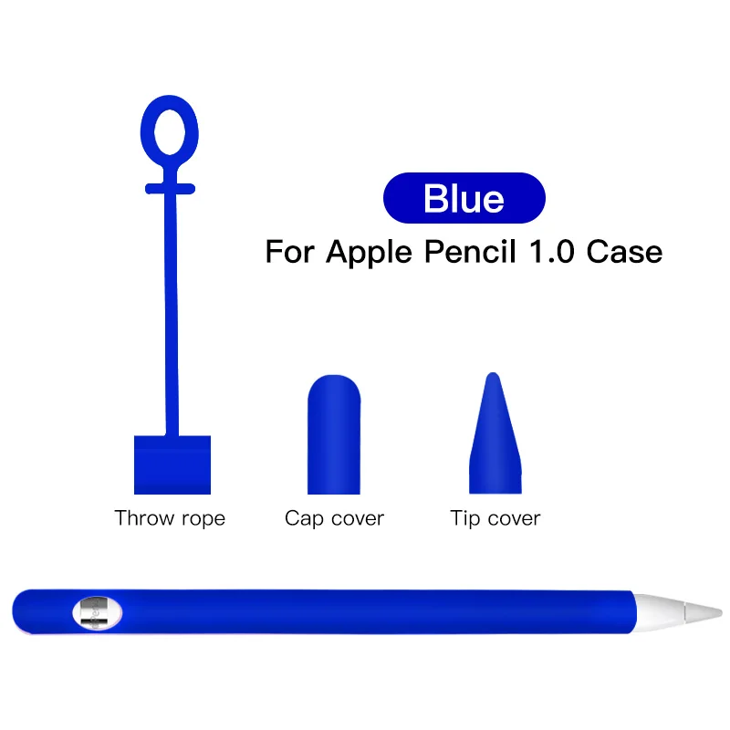 ANKNDO Мягкий силиконовый чехол-стилус для Apple Pencil 1st защитный чехол для планшета стилус протектор для Ipad ручка чехол в виде ракушки - Цвета: blue case