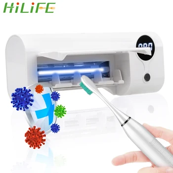 

HILIFE 1 Set UV Ultraviolet Toothbrush Automatic Toothpaste Dispenser Sanitizer Sterilizer Cleaner Sterilizer Toothbrush Holder