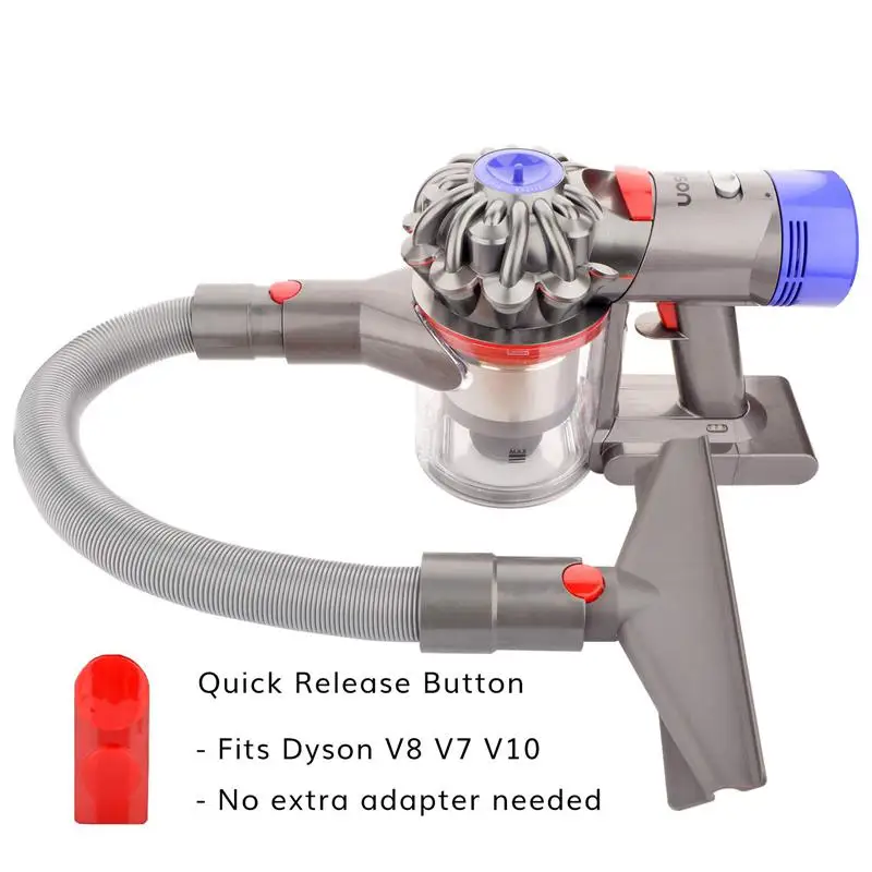 Приспособление для матраса комплект для Dyson V10 V8 V7 беспроводной абсолютный, приспособление для матраса и Удлинительный шланг с кнопкой быстрого выпуска для Dyson V7