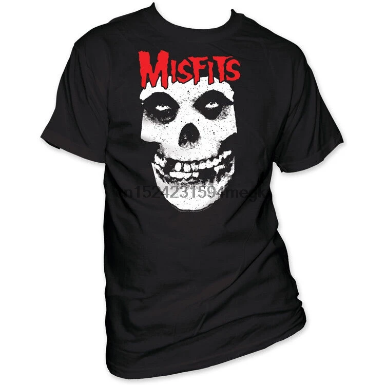 Футболка с красным черепом и логотипом Misfits |