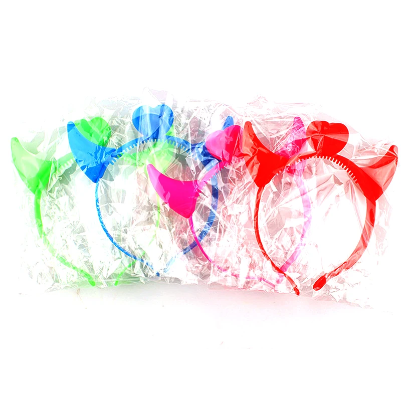20pcs Colorful Led Headband Glowing Hairband Light Up Toys Head flash Headband Wear Wedding Concert Bar Party Supplies (4)