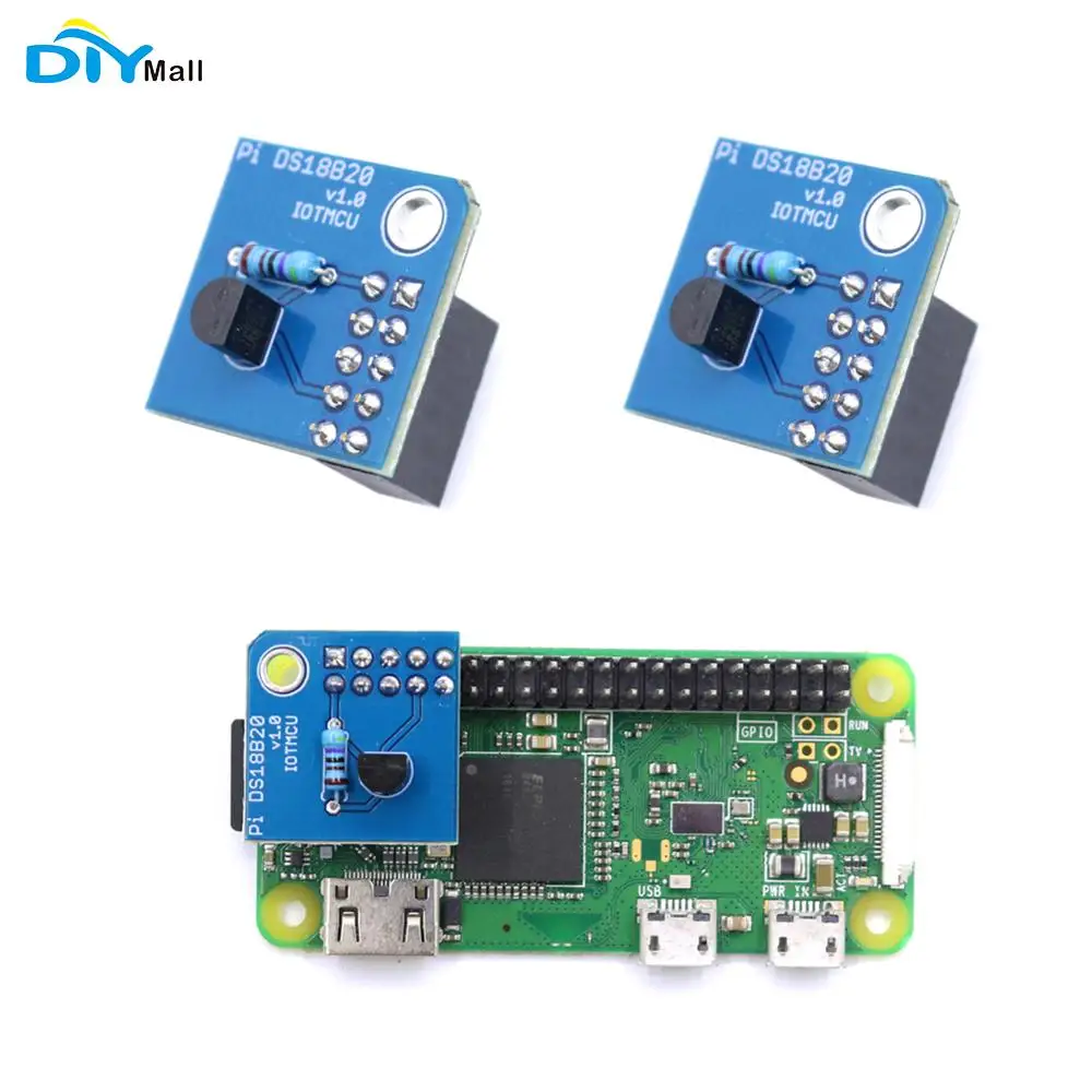 

2pcs DS18B20 Temperature Sensor for Raspberry Pi 1-Wire interface