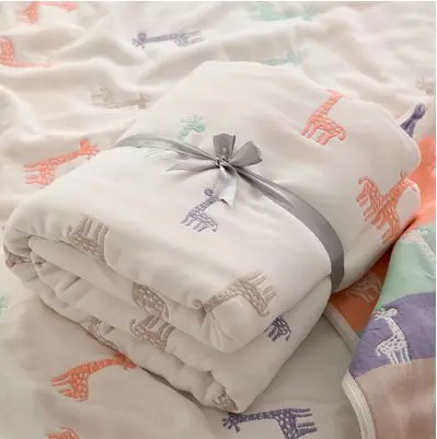 Японское детское банное полотенце Yunrou с рисунком из мультфильма, хлопковое детское газовое одеяло, полотенце для новорожденных