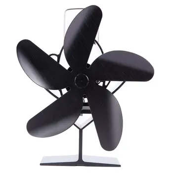 

SF101S Thermal Power Fireplace Heater Five Blades Fireplace Heating Fan Efficient Air Heater Low Noise Fan