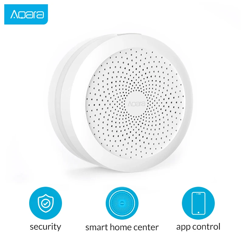

Aqara Hub Mi Gateway with RGB Led night light Smart work with For aqara smart App and Apple Homekit For xiaomi smart home