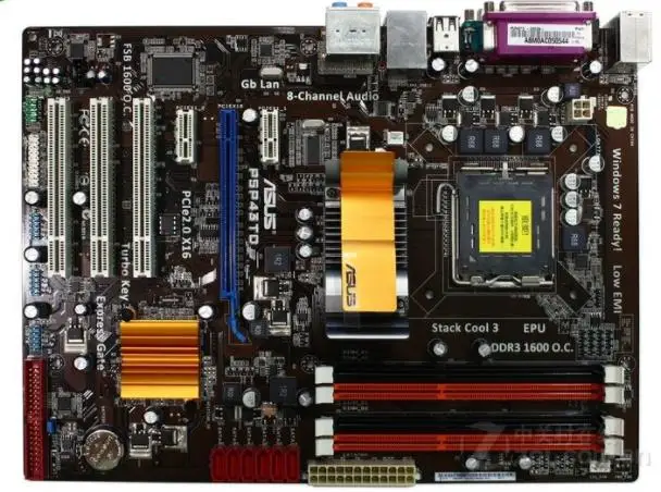 ASUS P5P43TD оригинальная материнская плата LGA 775 DDR3 USB2.0 16 Гб P43 б/у настольная