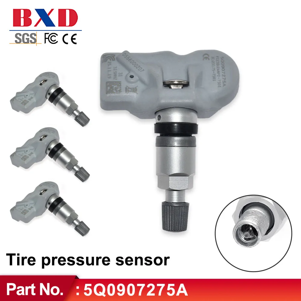 Датчик давления в шинах 315 МГц 4 шт. датчик TPMS 5Q0907275A 9A790727503 для Audi RS3 SQ7 Porsche Boxster Cayenne