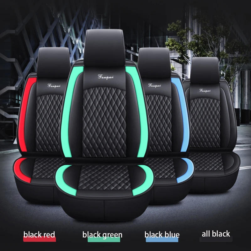 

Universal PU Leather Car Seat Covers Full Set for Most Model Car Styling Decoration Seat Covers Car accessories Interior Parts