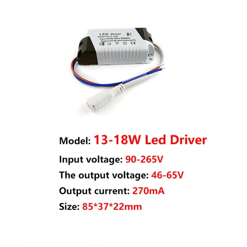 Driver 240ma 1-3w 4-7w 8-12w 18-24w 270ma LED Power Supply Adapt Unit AC85-265V LED Lights Transformers Driver For LEDs