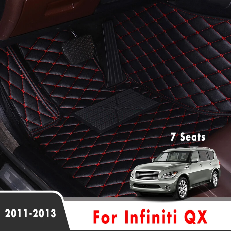 For Infiniti QX 2011 2012 2013 (7 Seats) Car Floor Mats Custom Interior