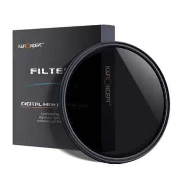 

K&F Concept ND Filter Professional 37mm Slim Fader Variable ND2 To ND400 Neutral Density Adjustable ND Lens Filter