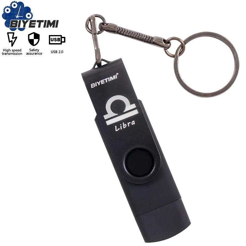 Biyetimi OTG USB флеш-накопитель 12 созвездий Многофункциональный 128 Гб 64 Гб cle usb флеш-накопитель 32 ГБ Флешка 16 ГБ USB 2,0 карта памяти