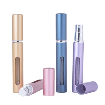

5ml Empty Refillable Perfume Bottle Woman Mini Perfume Atomizer Metal Spray Scent Pump Tool or 5pcs Perfume Filling Device