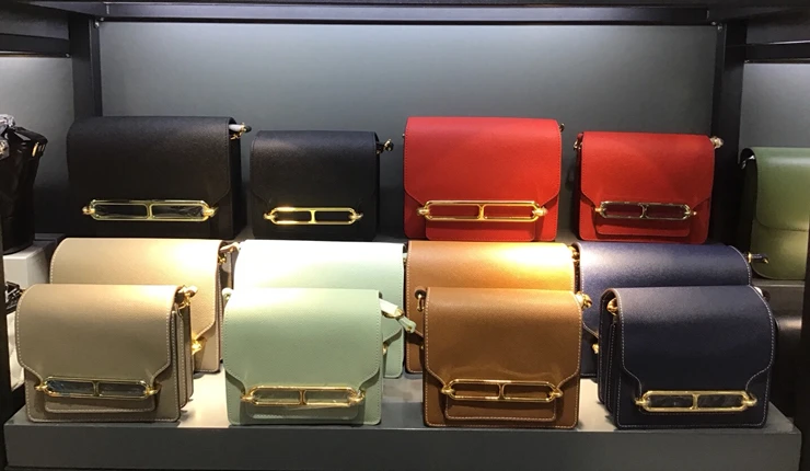 

free shipping 2019 high quality the new style gold hardware the pig nose genuine cow leather women shoulder/crossbody bag