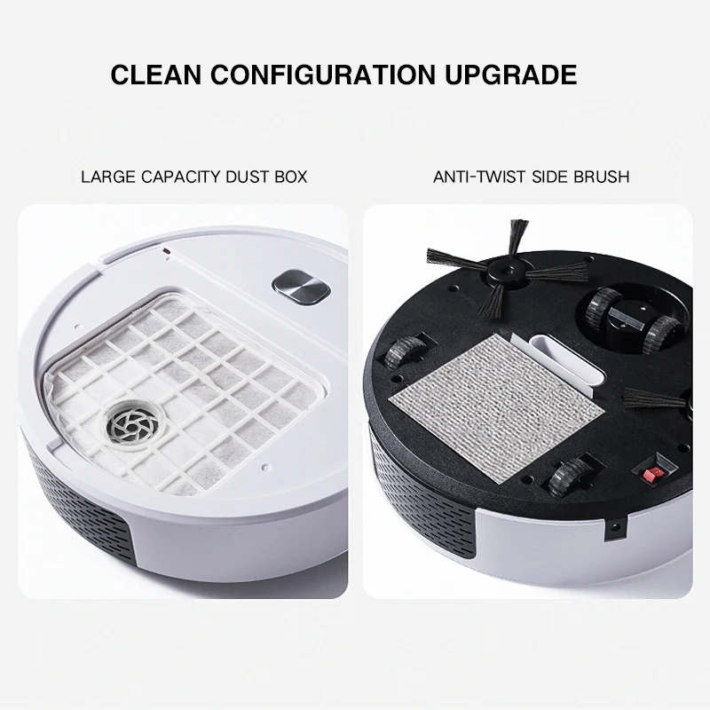 US $36.63 3 IN 1 Robot Vacuum Cleaner Suction Smart Memory Electric Water Tank Wet Mopping Washing Robot Vacuum Cleaner Stofzuiger Robot