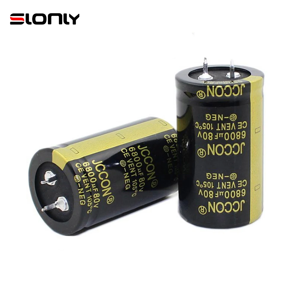 2pcs-14pcs 30x50mm 6800uF 80V JCCON Horn Black Gold Audio Amplifier Filter Aluminum Electrolytic Capacitors 2pcs 6pcs 10000uf 25v 22x30mm 10000uf 25v 22x40mm jccon horn gold audio amplifier filter aluminum electrolytic capacitors