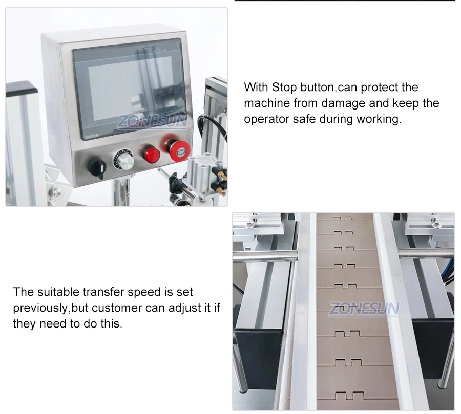 ZONEPACK Автоматическая машина для укупорки бутылок с распылителем для напитков с вибрационным устройством подачи крышек для производственной линии