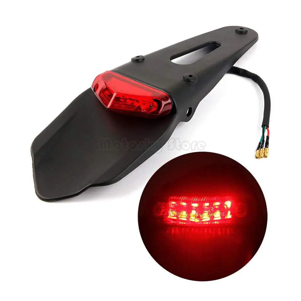 

Universal LED Motorcycle Rear Fender Brake Tail Light For Dirt Bike Dual Sport Motocross Off-Road