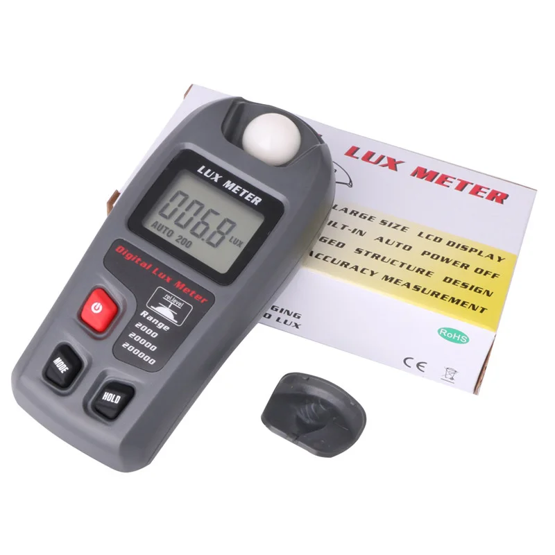 Digital LCD Display Lux meter 0~200 000lux Light Meter for Photography Luminometer photometer tester |