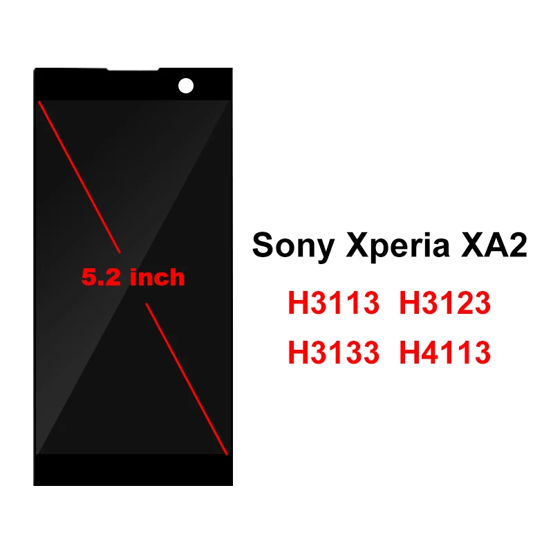 Для sony Xperia XA2 XA 2 H3113 H3123 H3133 H4113 H4133 ЖК-сенсорный экран дигитайзер дисплей запасные части для сборки