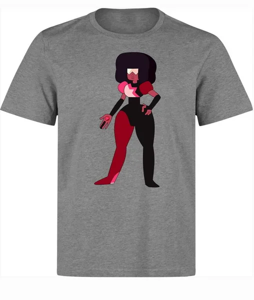 Steven Universe/серая футболка с героями мультфильмов Garnet Men'S (Woman'S Available) фигурным