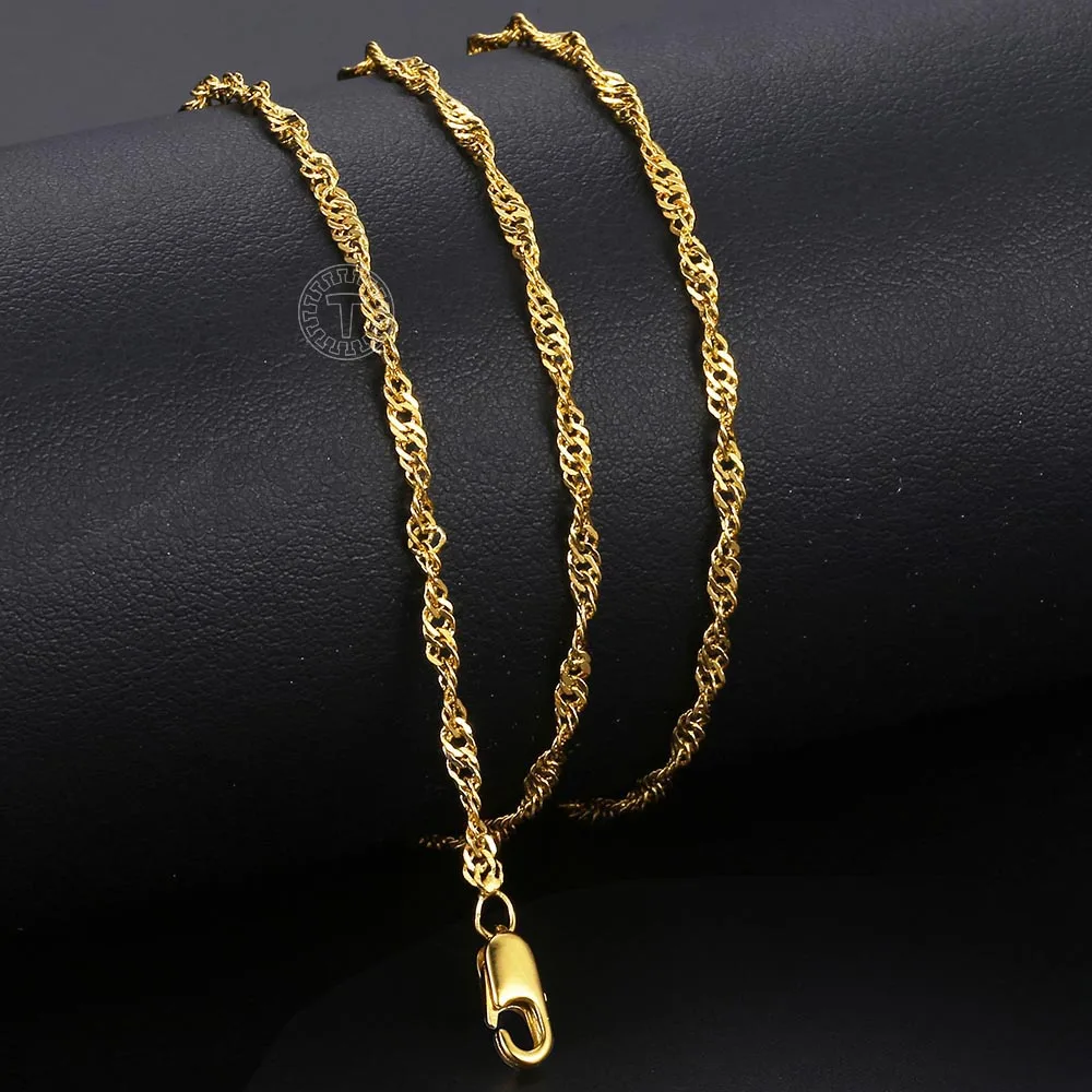 [Golden dew] 韓国☆18K Gold☆Liang Wave Necklace 57727F59-1B31-4D3C-B662-