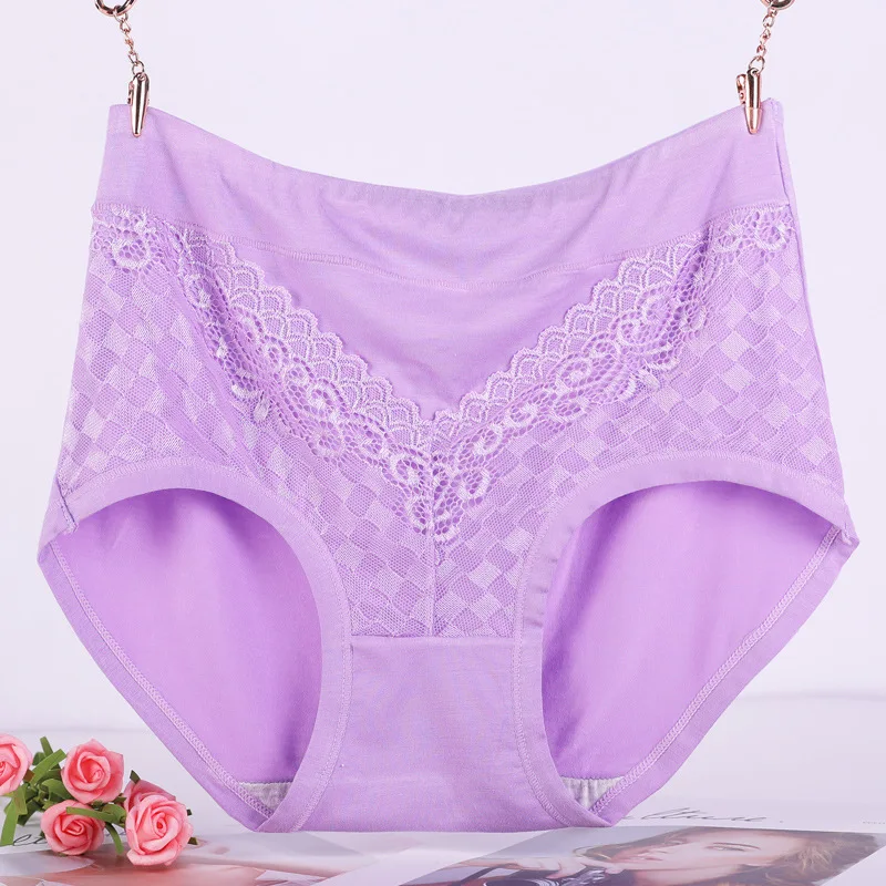 XL-6XL высокая талия модальные трусики мягкие трусы дышащее нижнее белье женское