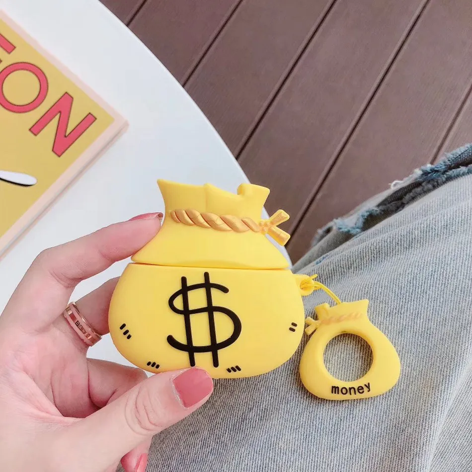 287-E Чехол для наушников с 3D милым единорогом для Airpods 2 чехол силиконовый защитный чехол для Apple Airpods 1 чехол Аксессуары для ключей - Цвет: 287-E