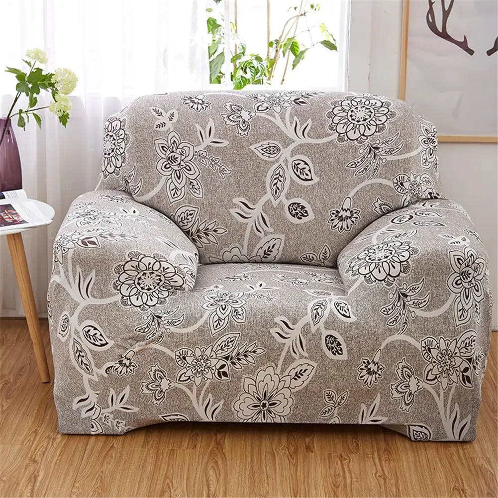 

Roman Flower Print Sofa Cover Set Elastic Couch Cover Non-slip Sofa Covers for Living Room Pets sofa Chair Cover 1/2/3/4-Seater