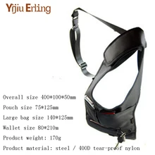 Брендовая сумка на запястье Модный Черный Рюкзак Женская дорожная сумка для смартфонов Мужская Скрытая сумка на плечо G-16 мужская сумка