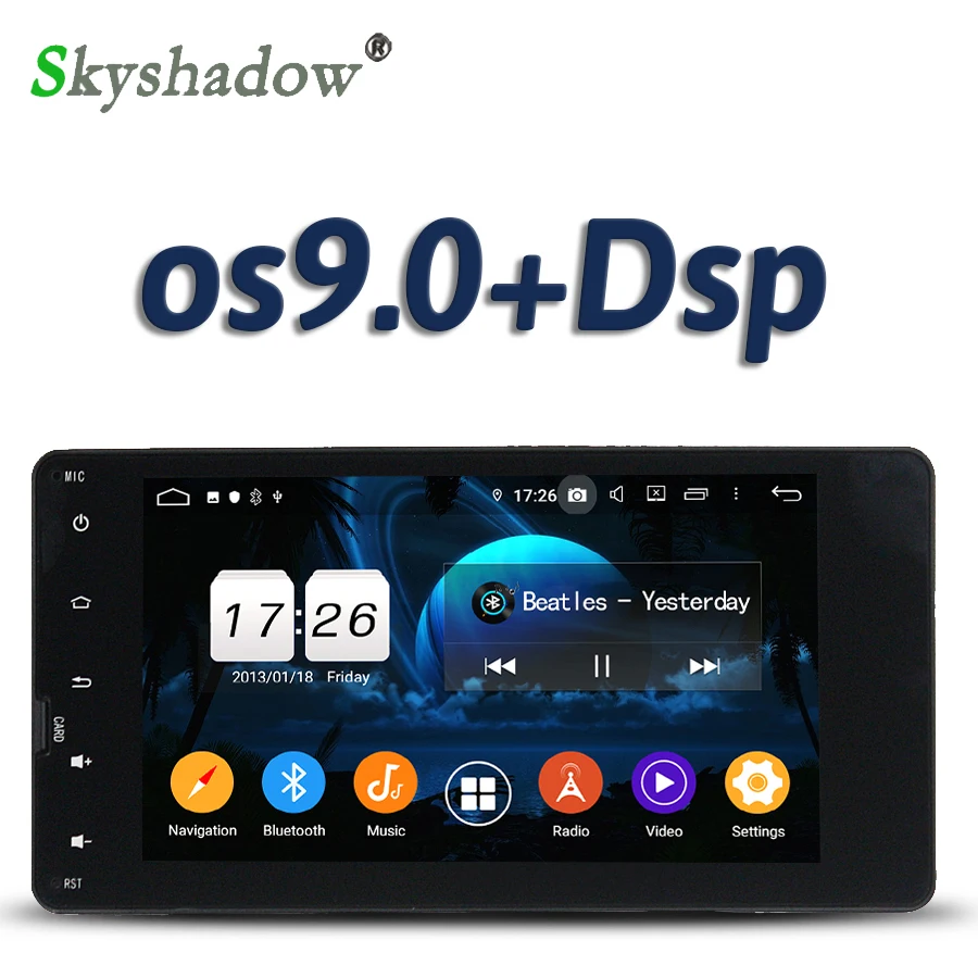 Cheap DSP For MITSUBISHI Outlander universal Android 9.0 2G RAM 16G 4 core Car DVD Player GPS RDS Radio wifi BT 4.2 DVR Camera TV OBD2 0