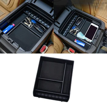 

Auto Storage box Central Black Interior For Toyota Land Cruiser Prado 120 FJ120 Organizer Accessories