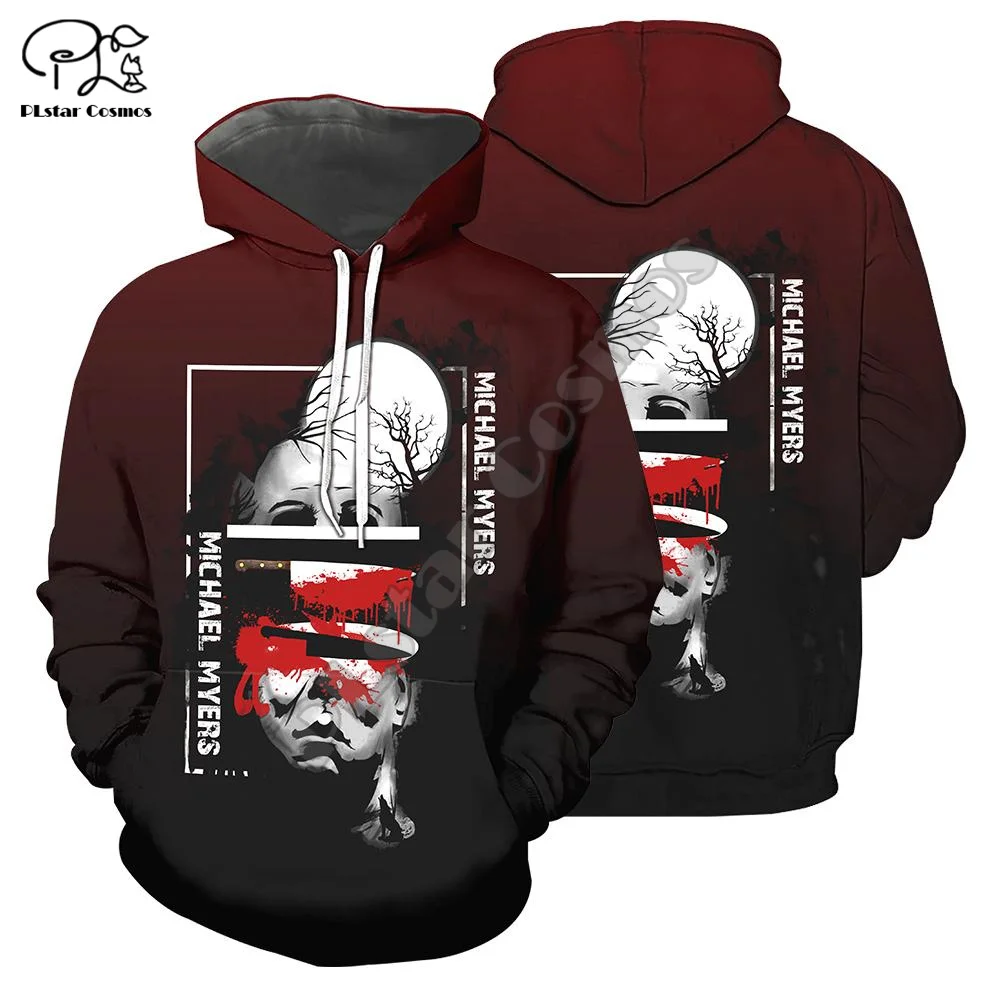 

PLstar Cosmos Newest Halloween Movie Michael Myers Horror Terror Colorful 3DPrint Men/Women Streetwear Harajuku Funny Hoodies 12
