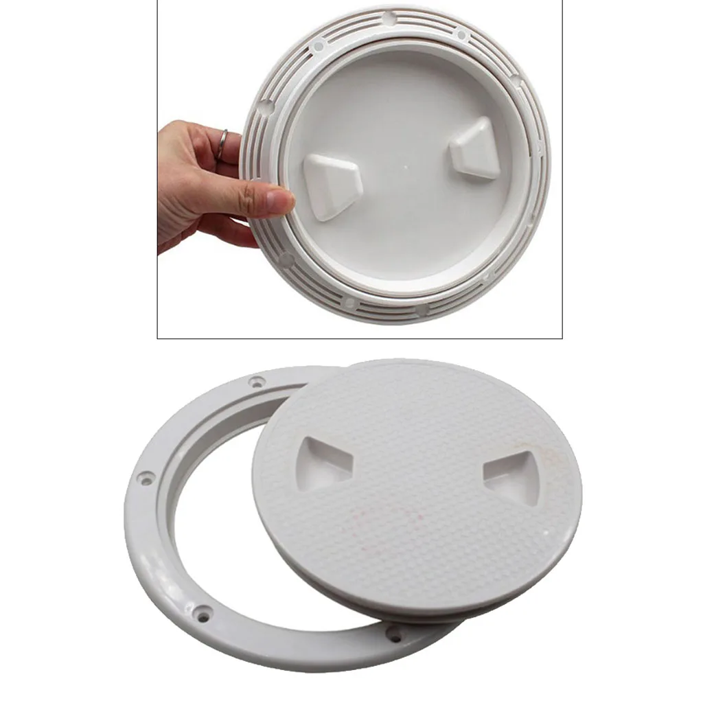 White Non Slip 4' Deck Inspection Access Hatch Cover For Marine Water Tight