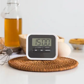 

1pcs Ultra-thin LCD Digital Screen Kitchen Timer Kitchen Gadget Cooking Countdown Countdown Loud Alarm Clock With Magnet